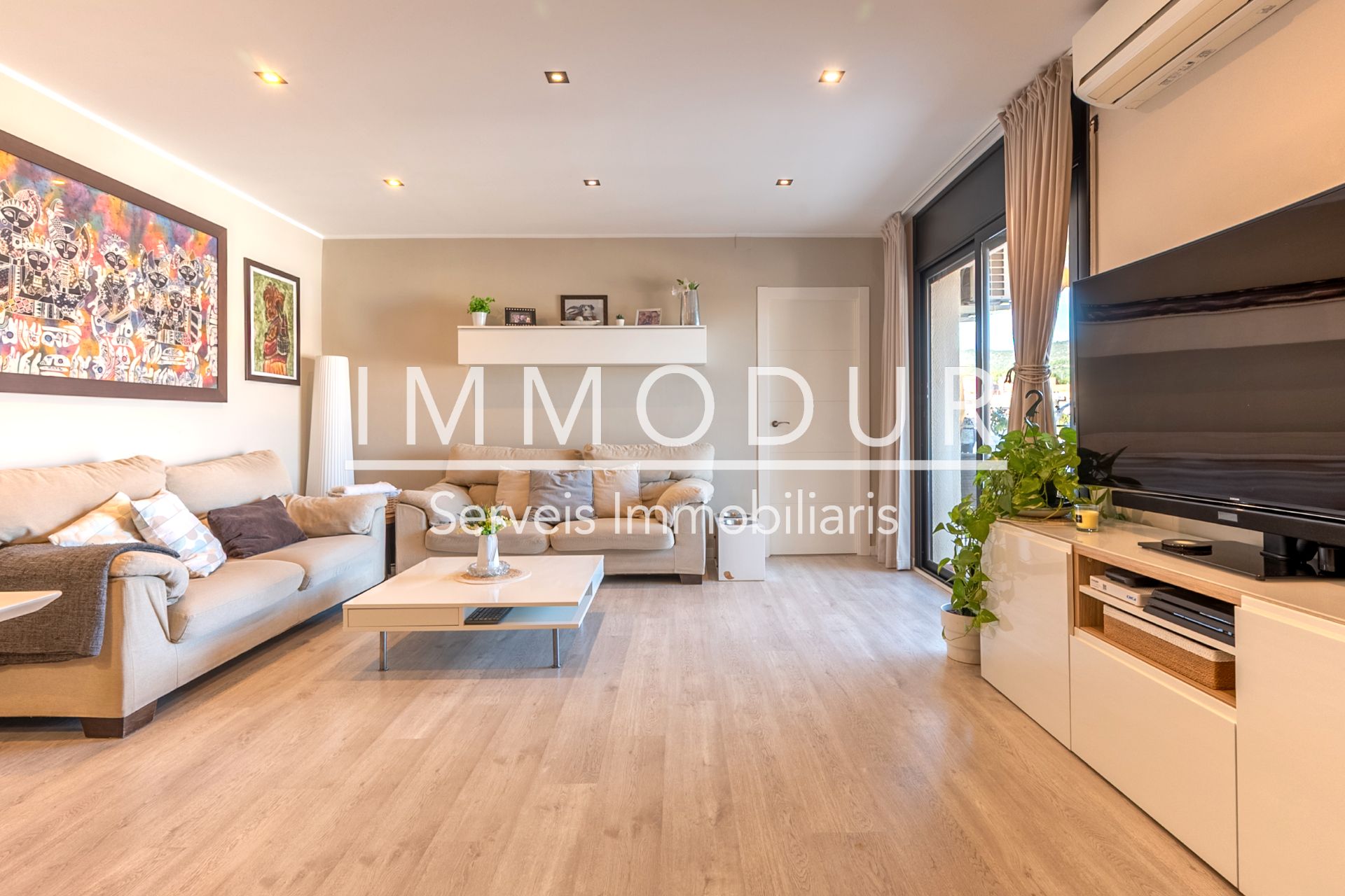 Sala d'estar de Pis en venda en Castelldefels amb Aire condicionat, Calefacció i Terrassa