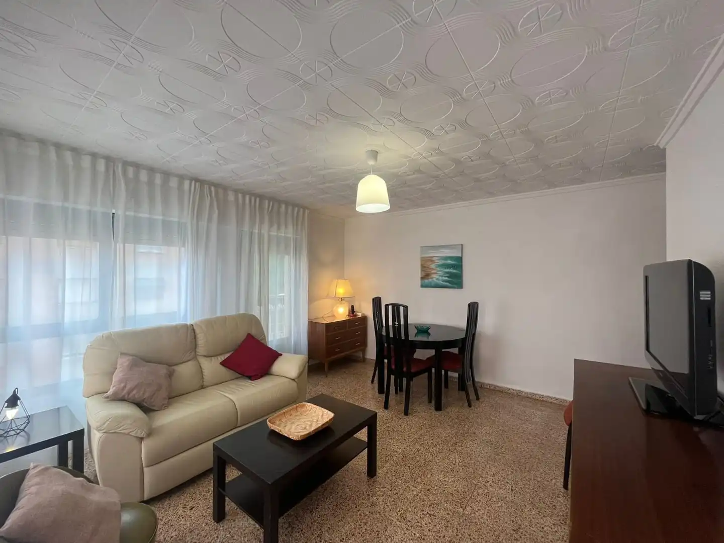 Sala d'estar de Pis en venda en Alicante / Alacant amb Moblat