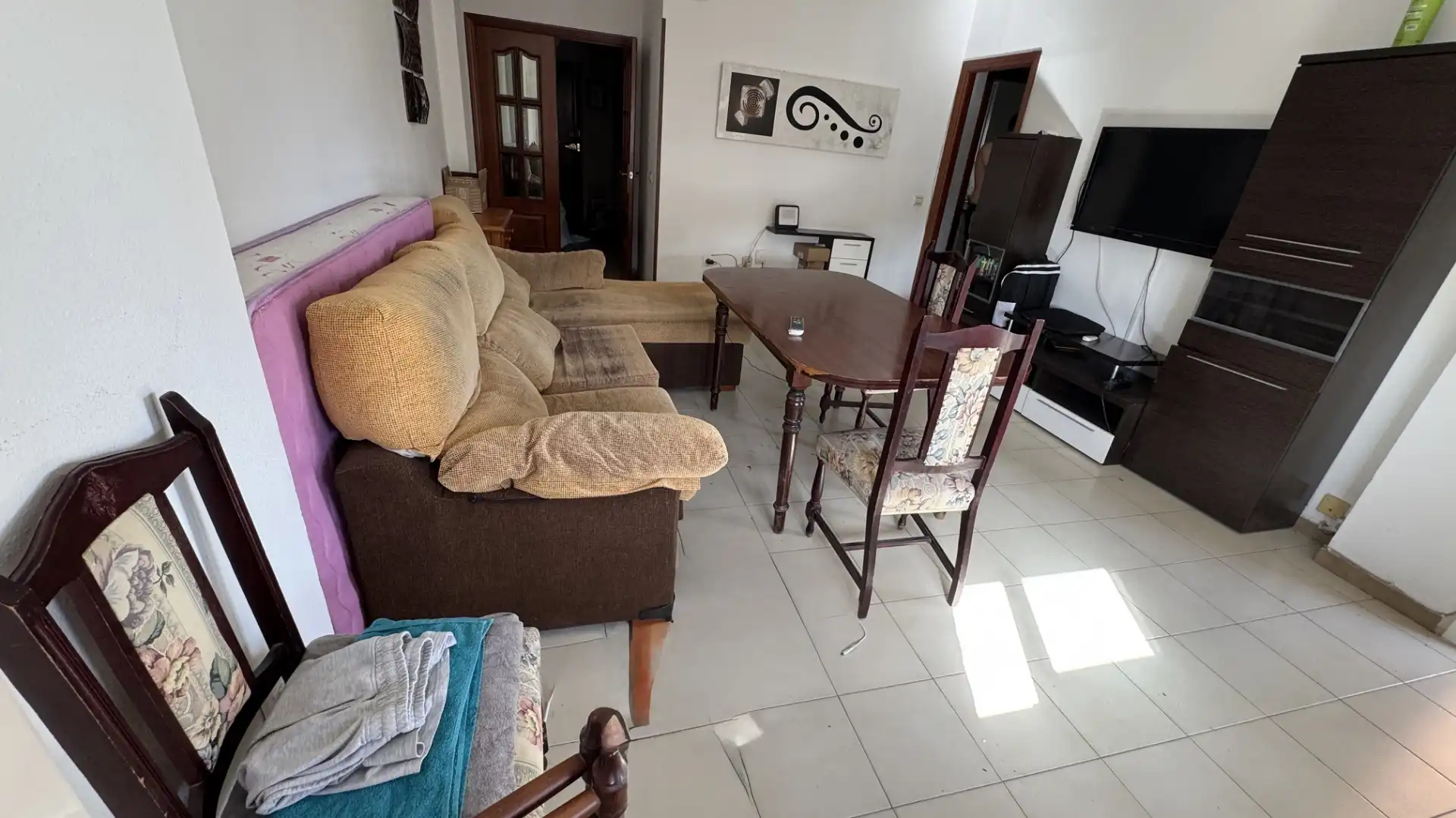 Living room of Flat for sale in Badajoz  with Furnished