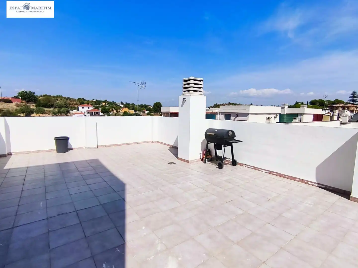 Terrasse von Dachboden zum Verkauf in Vilamarxant mit Klimaanlage, Terrasse und Ofen