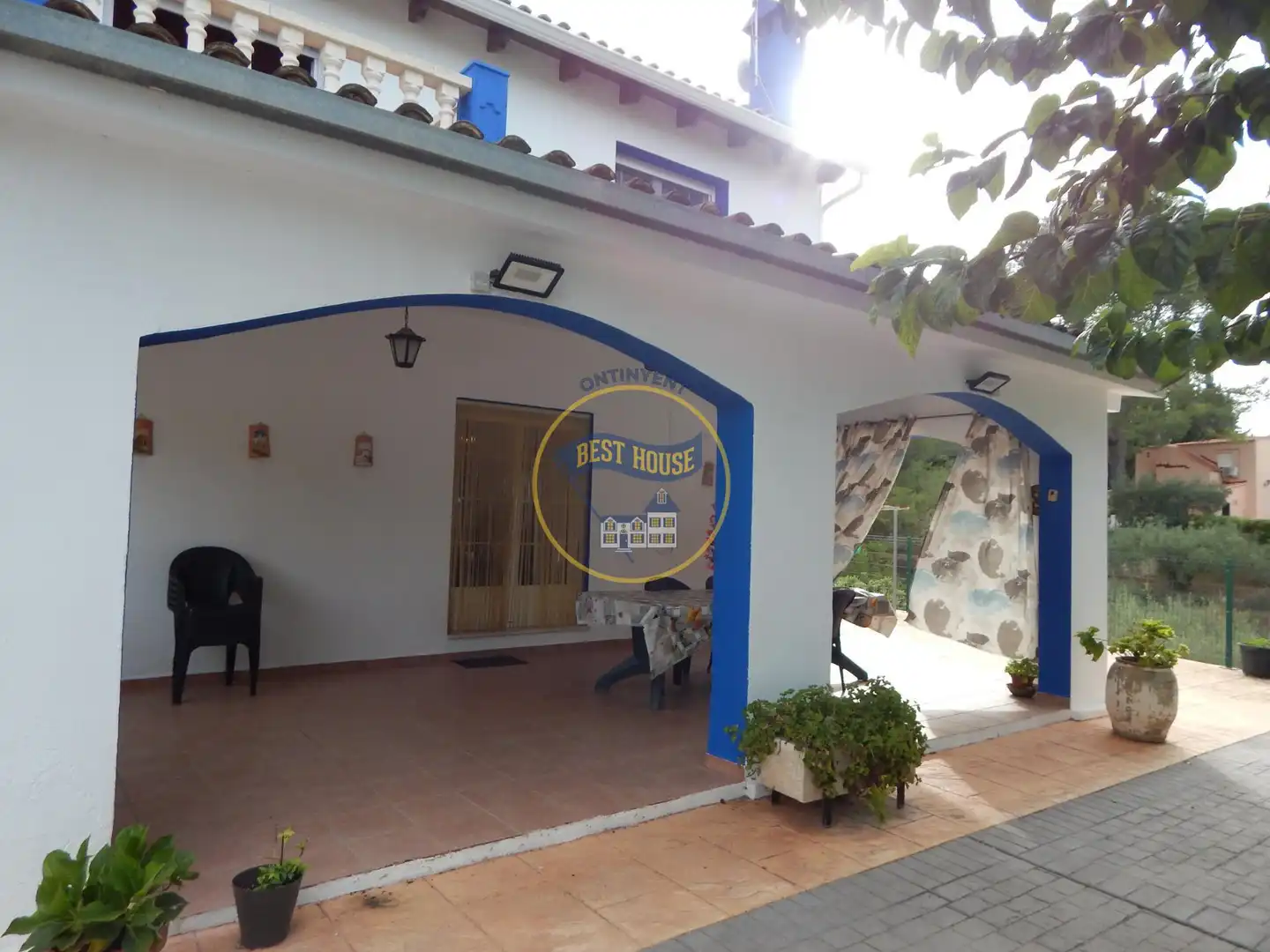 Vista exterior de Casa o xalet en venda en Ontinyent amb Calefacció, Jardí privat i Terrassa