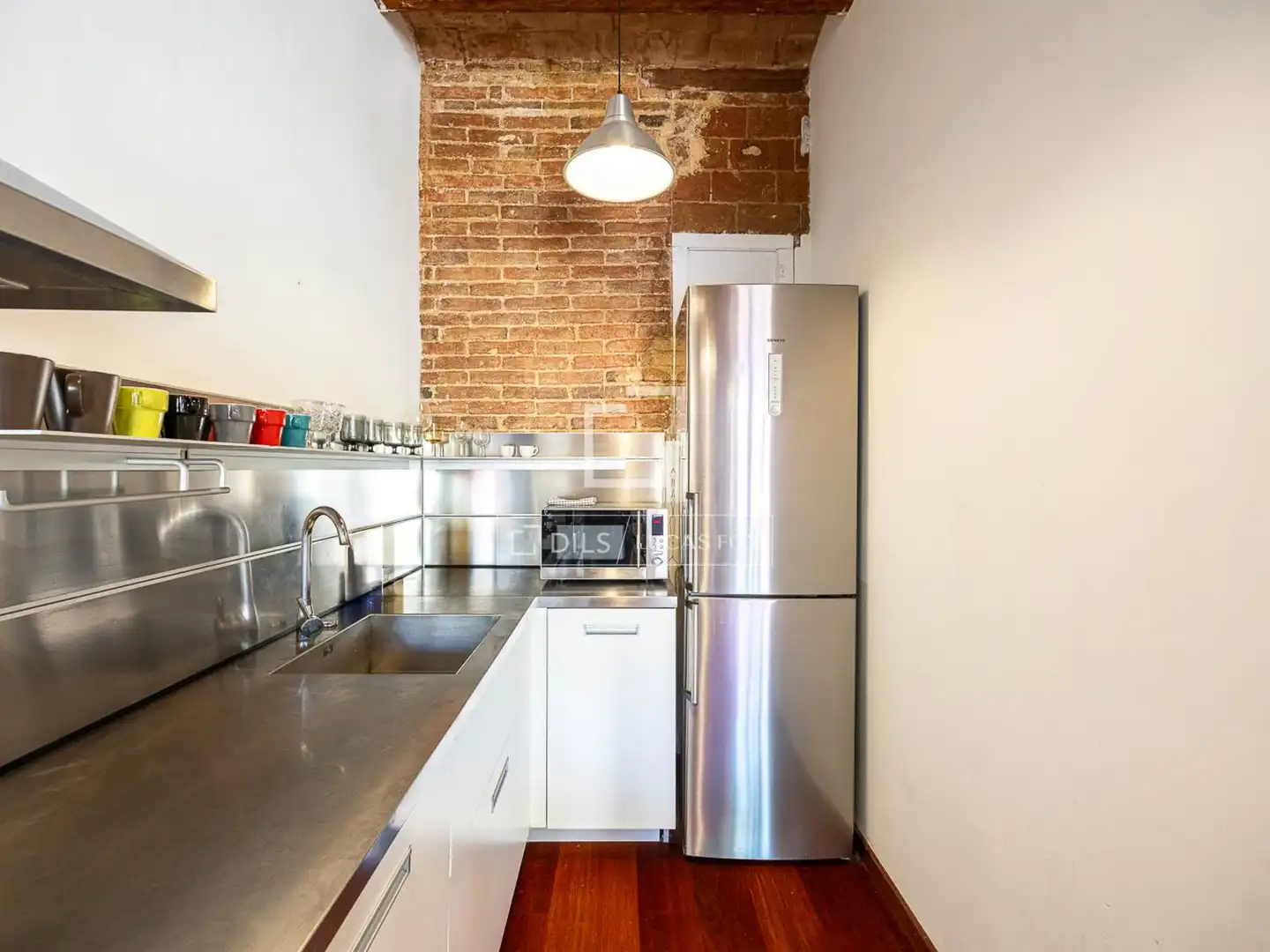 Cocina de Piso de alquiler en Barcelona con Aire acondicionado, Parquet y Amueblado