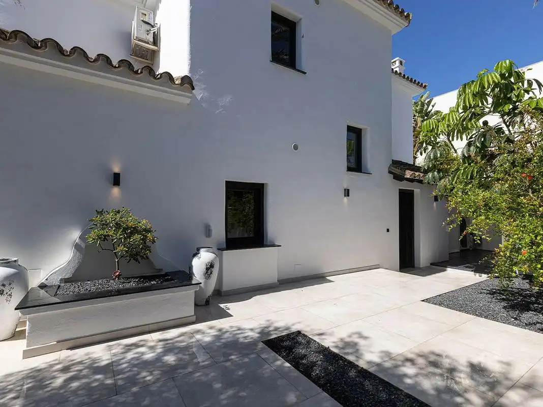 Terrasse von Haus oder Chalet zur Miete in Marbella mit Klimaanlage, Privatgarten und Terrasse