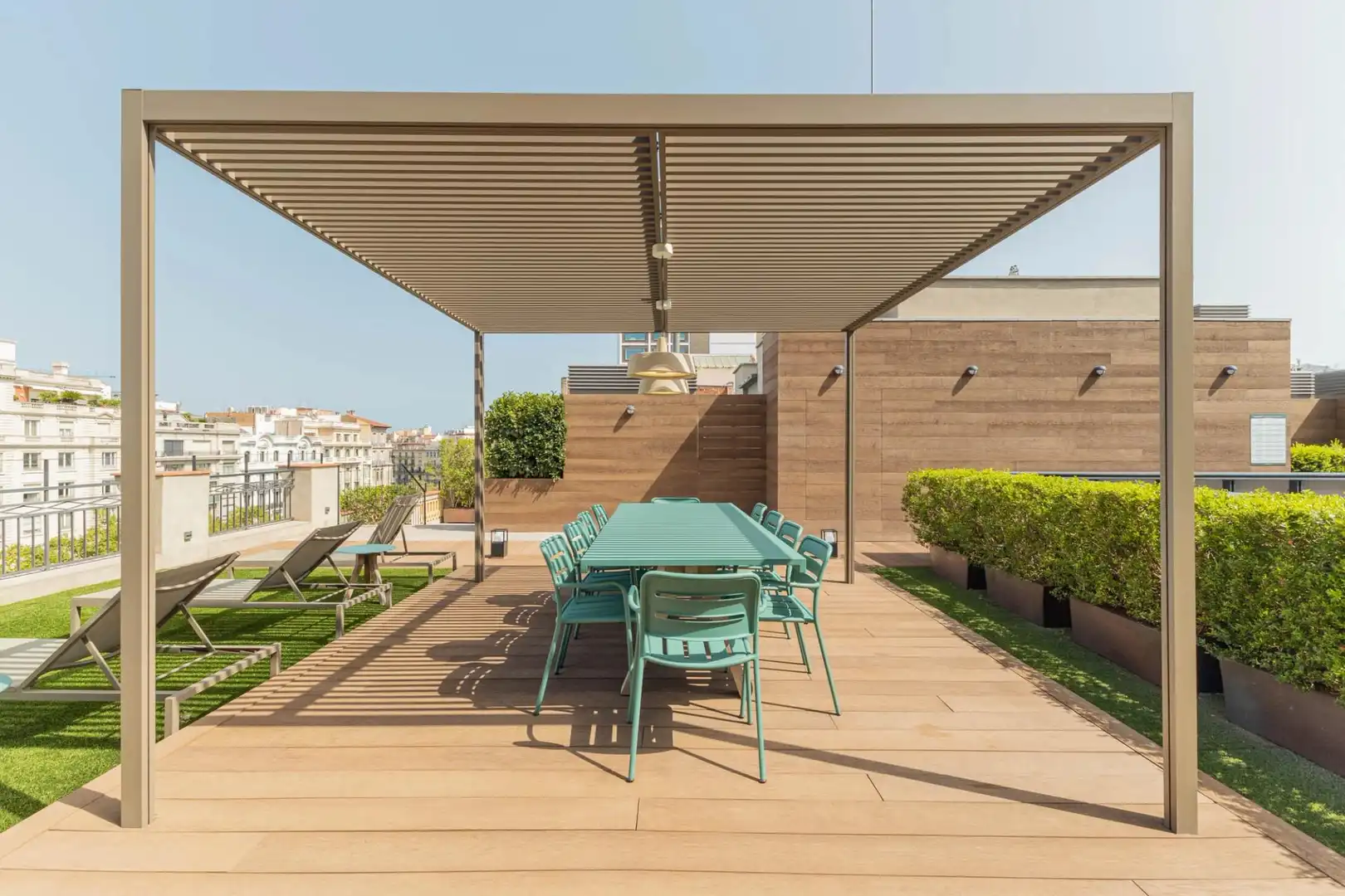 Terrasse von Wohnungen zur Miete in Barcelona mit Klimaanlage, Heizung und Parkett