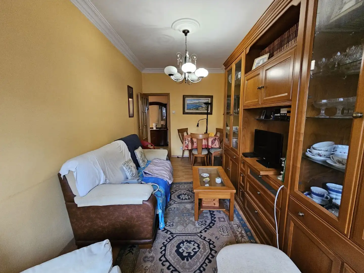 Sala de estar de Piso en venta en A Coruña Capital 