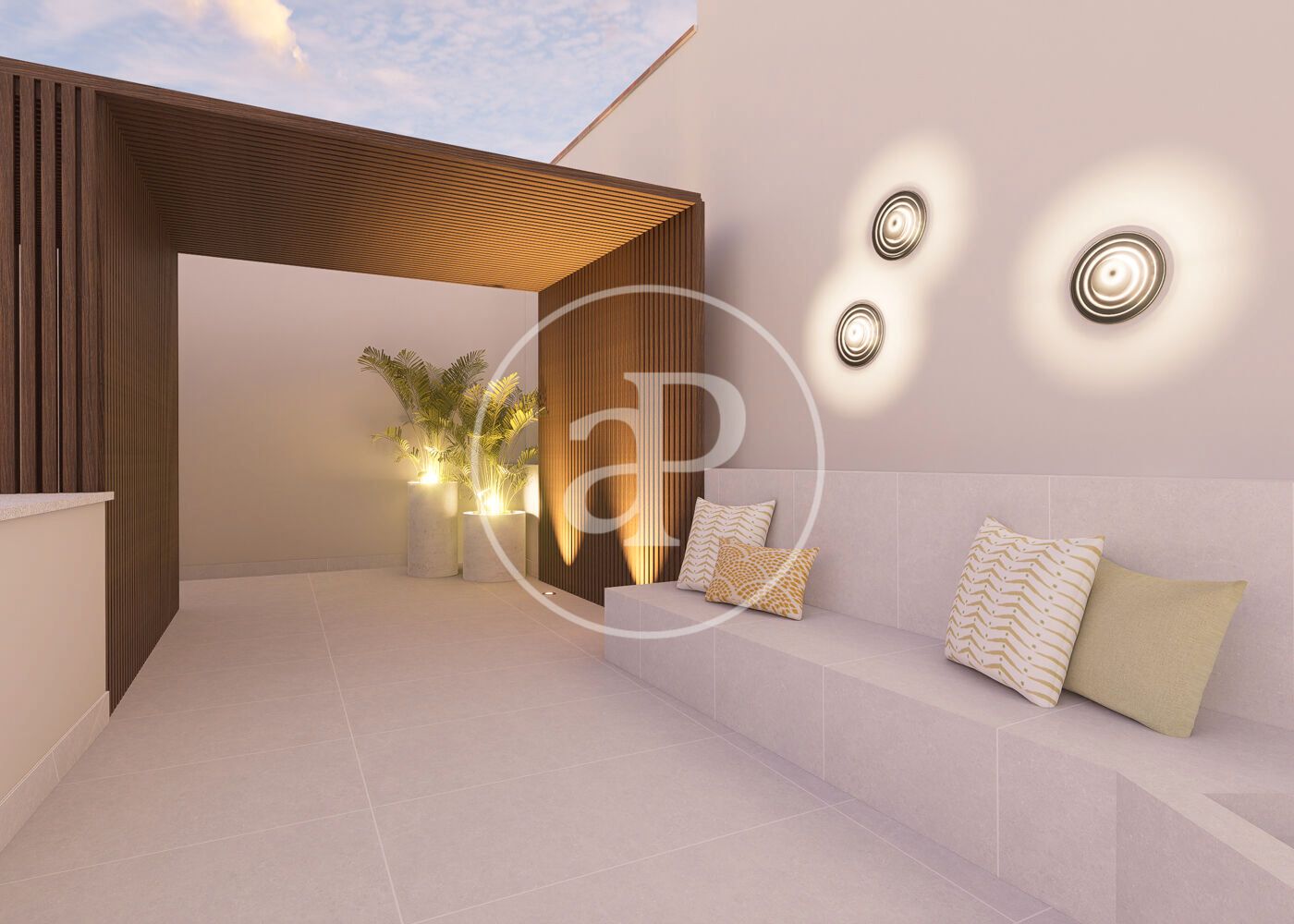 Terrace of Flat for sale in  Madrid Capital  with Air Conditioner, Heating and Private garden