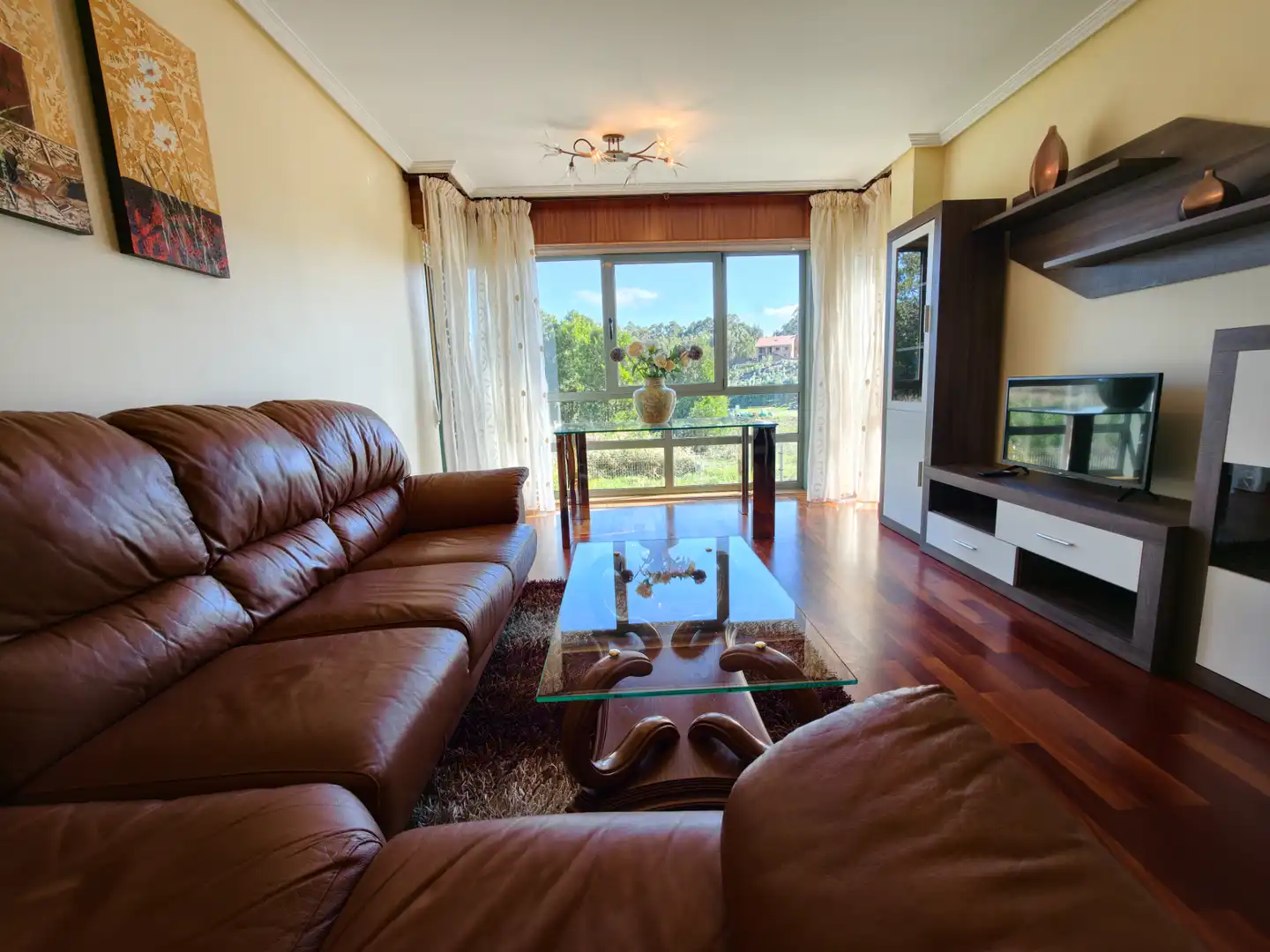Sala de estar de Piso en venta en Rianxo, A Coruña