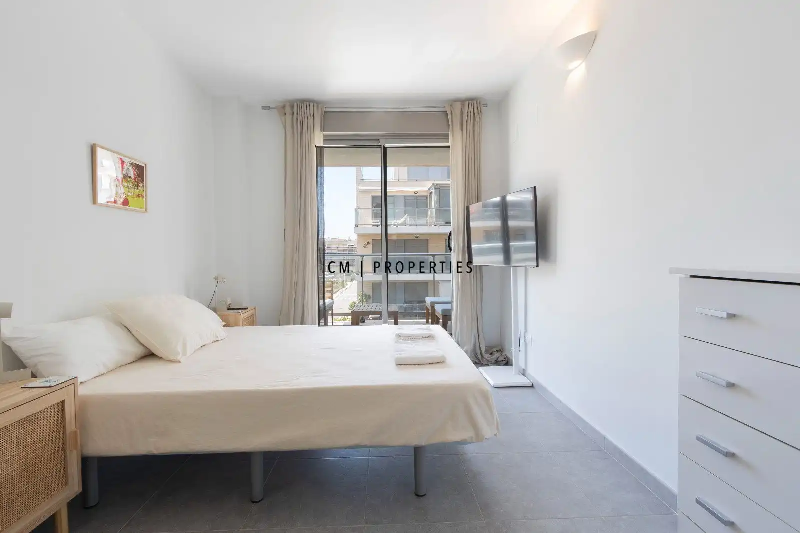 Bedroom of Apartments for rent in Moncofa  with Air Conditioner, Heating and Terrace