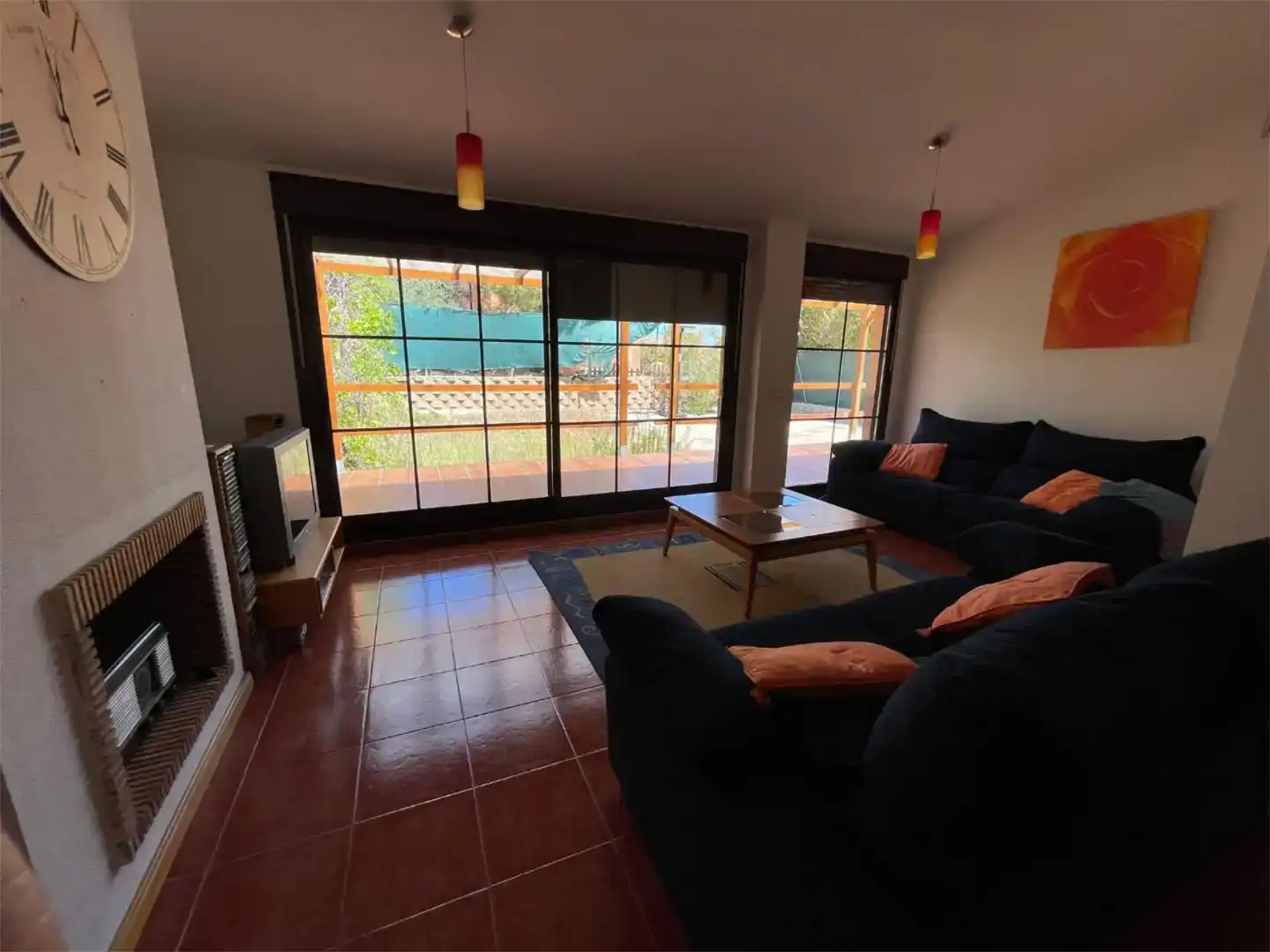 Sala d'estar de Casa o xalet en venda en Toledo amb Aire condicionat, Jardí privat i Parquet