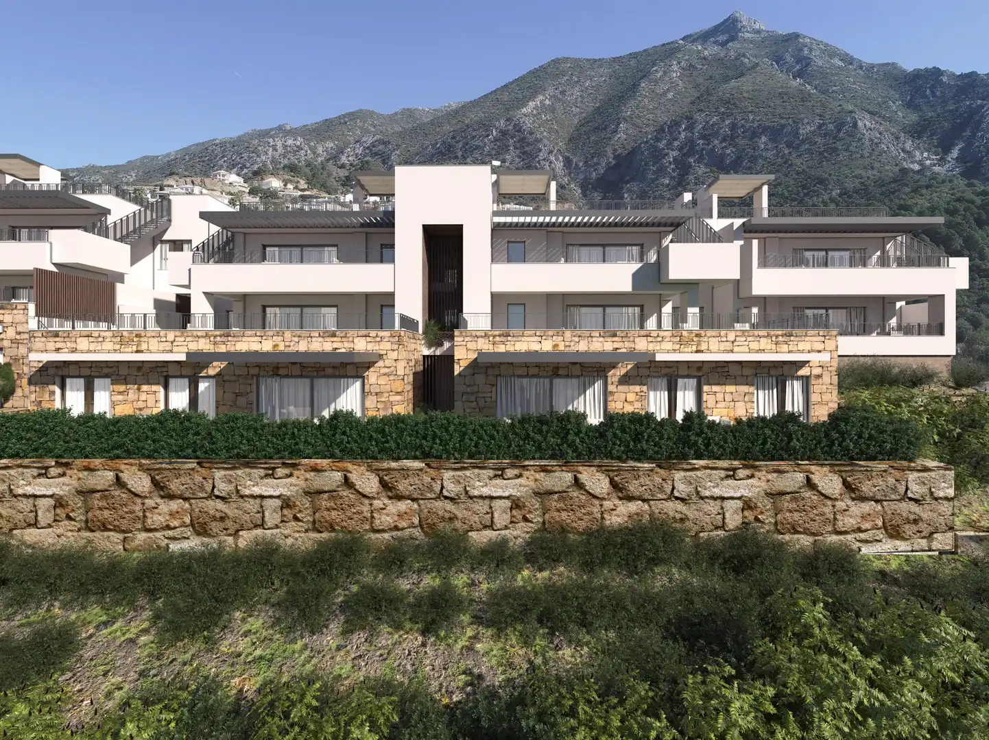 Vista exterior de Apartament en venda en Istán amb Aire condicionat, Calefacció i Jardí privat