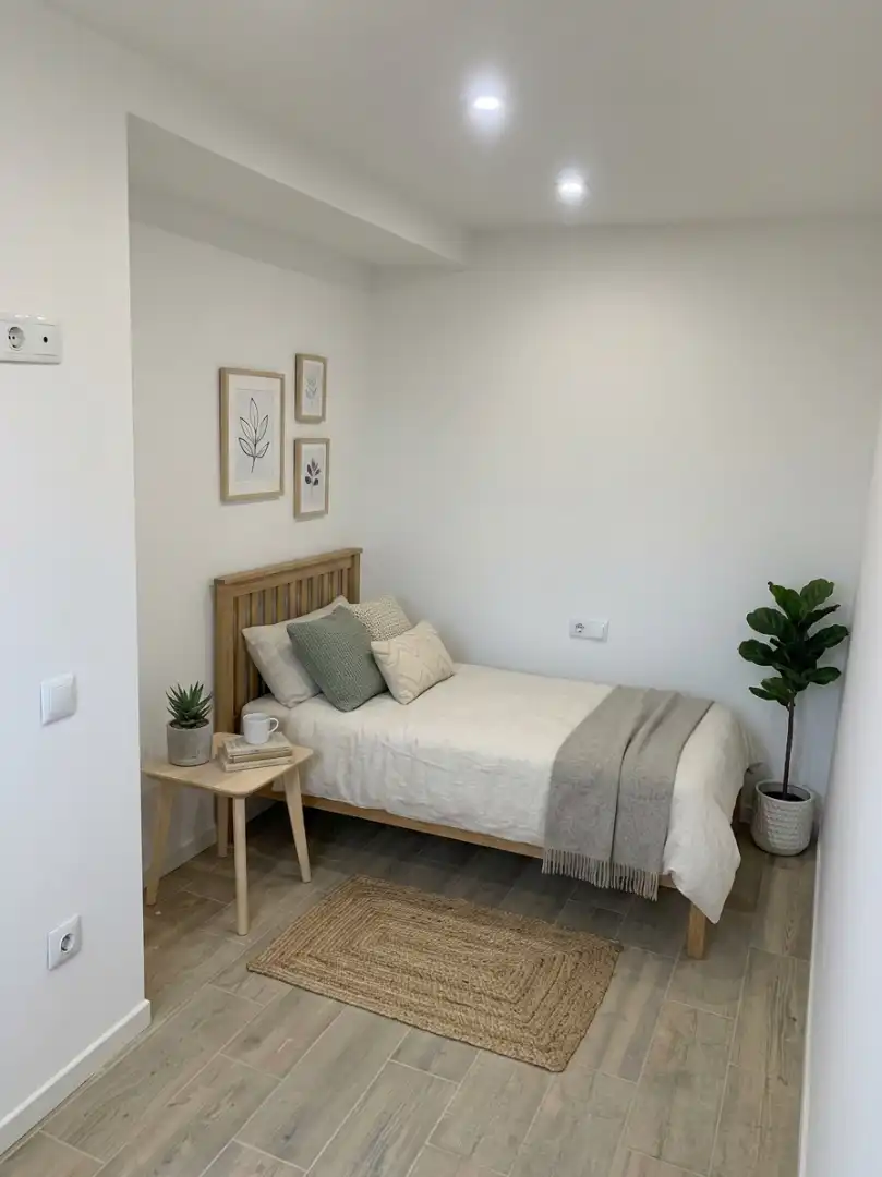 Schlafzimmer von Wohnung zum Verkauf in Manlleu mit Klimaanlage, Heizung und Balkon