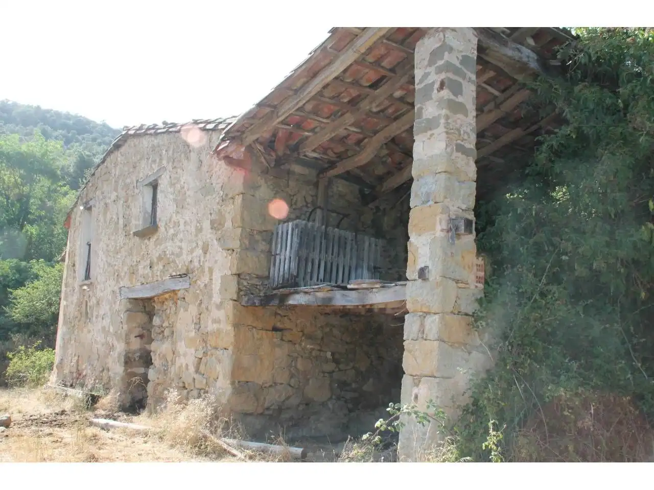 Vista exterior de Finca rústica en venda en Sant Feliu de Pallerols amb Jardí privat i Terrassa