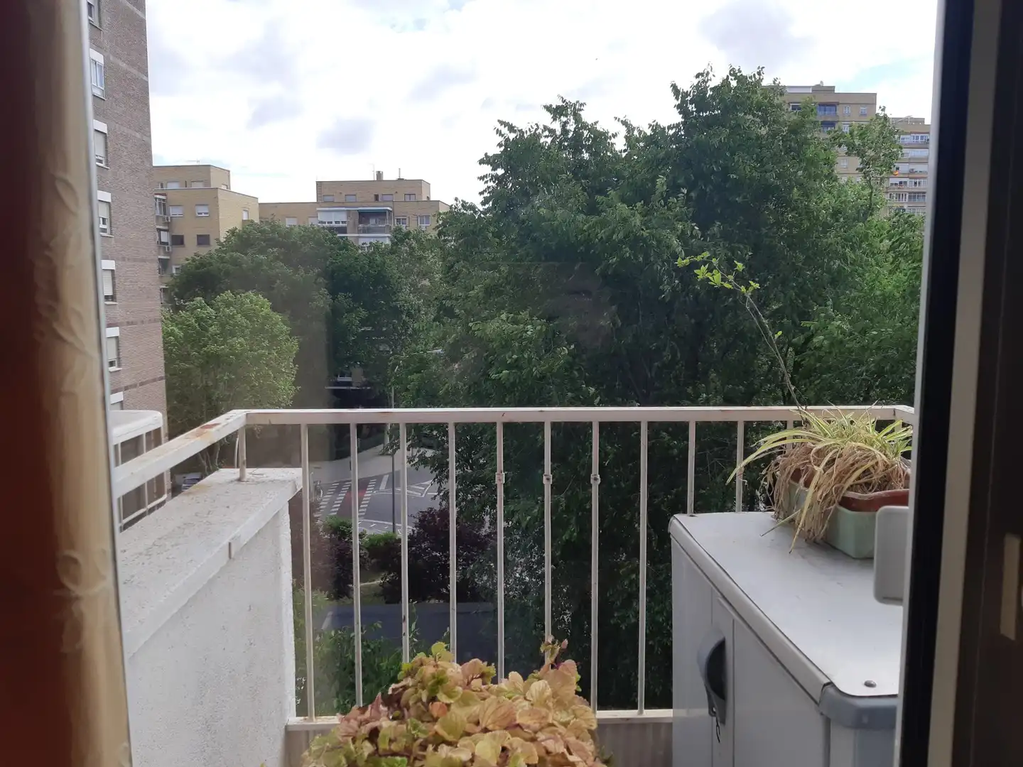 Balcony of Flat for rent in Madrid  with Air Conditioner, Parquet flooring and Terrace
