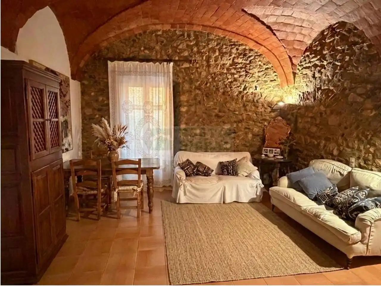 Sala d'estar de Finca rústica en venda en Calonge i Sant Antoni amb Jardí privat i Terrassa