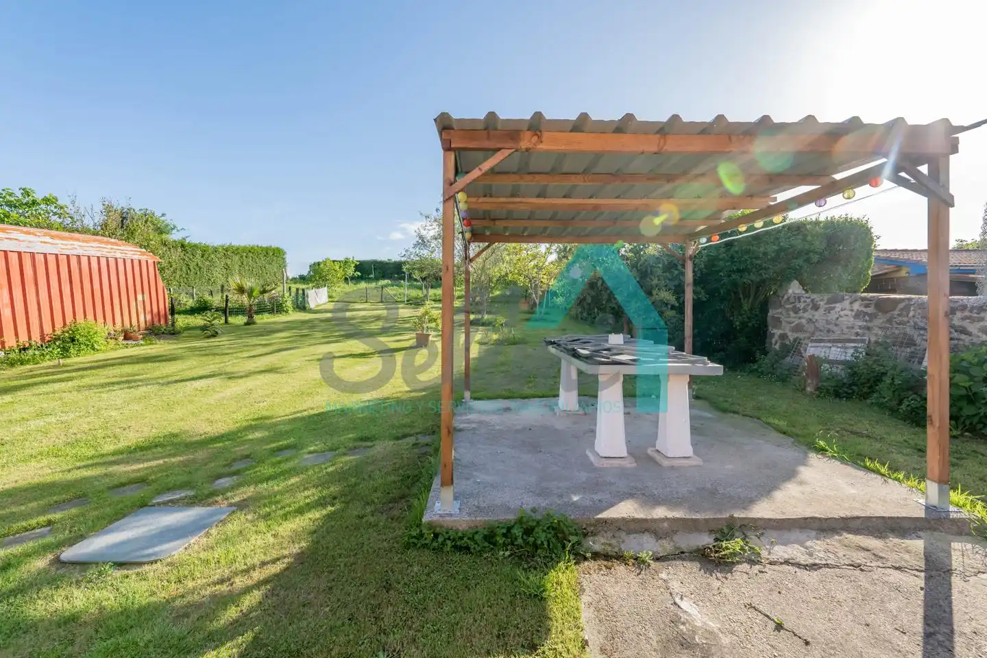 Jardí de Casa o xalet en venda en Castrillón amb Calefacció, Jardí privat i Parquet