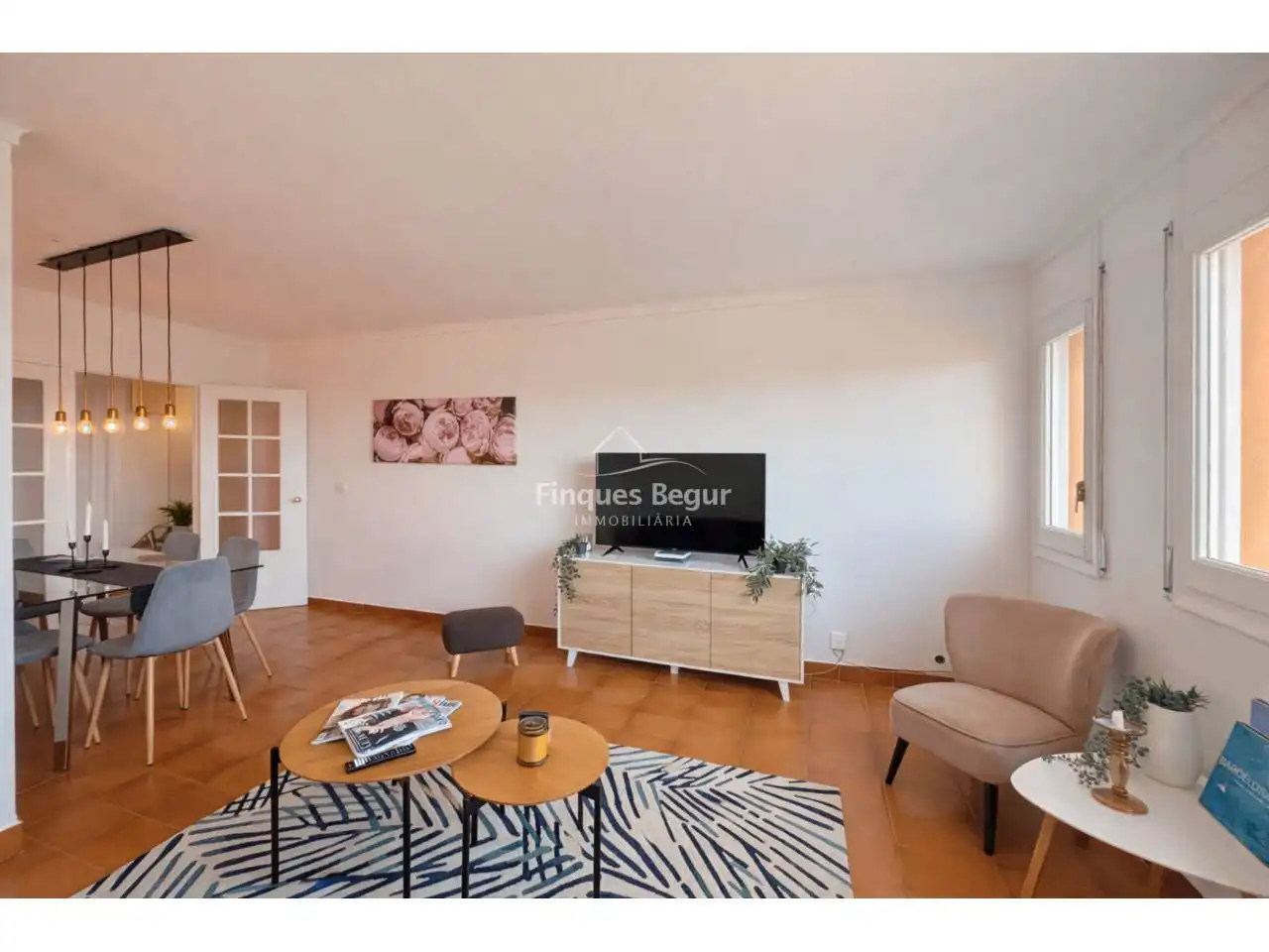 Living room of Apartments for sale in Begur  with Heating, Terrace and Furnished