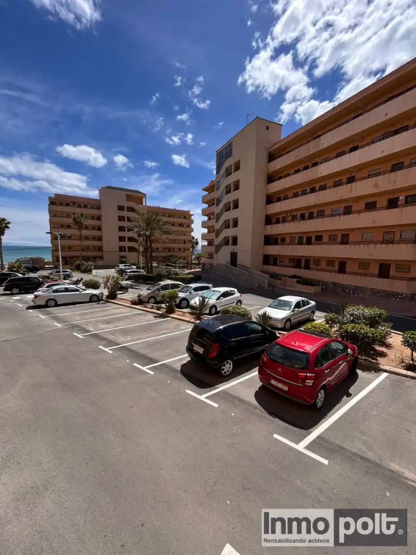 Aparcament de Apartament de lloguer en Torrevieja amb Jardí privat, Moblat i Forn