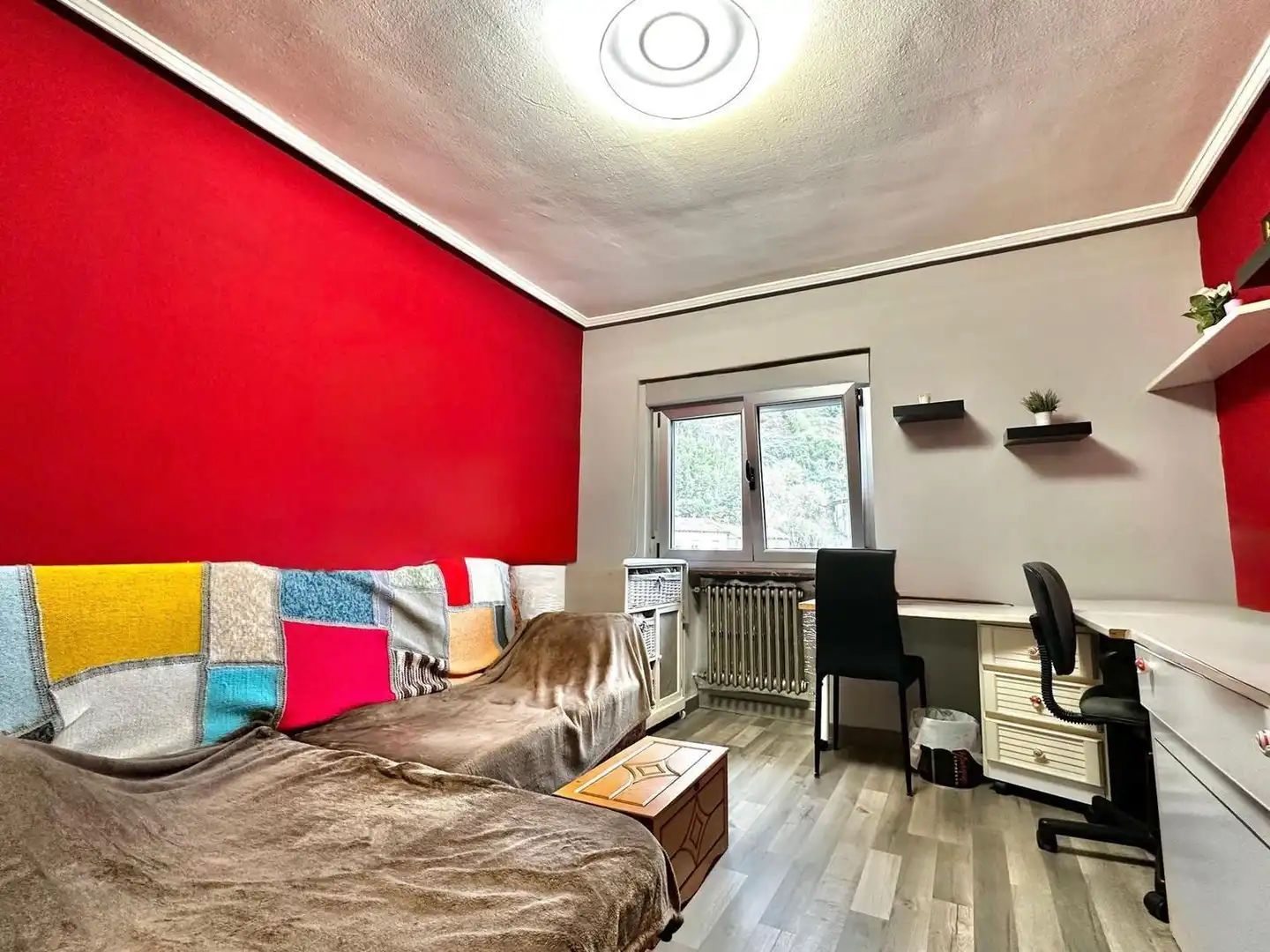 Schlafzimmer von Wohnung zum Verkauf in Mieres (Asturias) mit Heizung, Terrasse und Schwimmbad