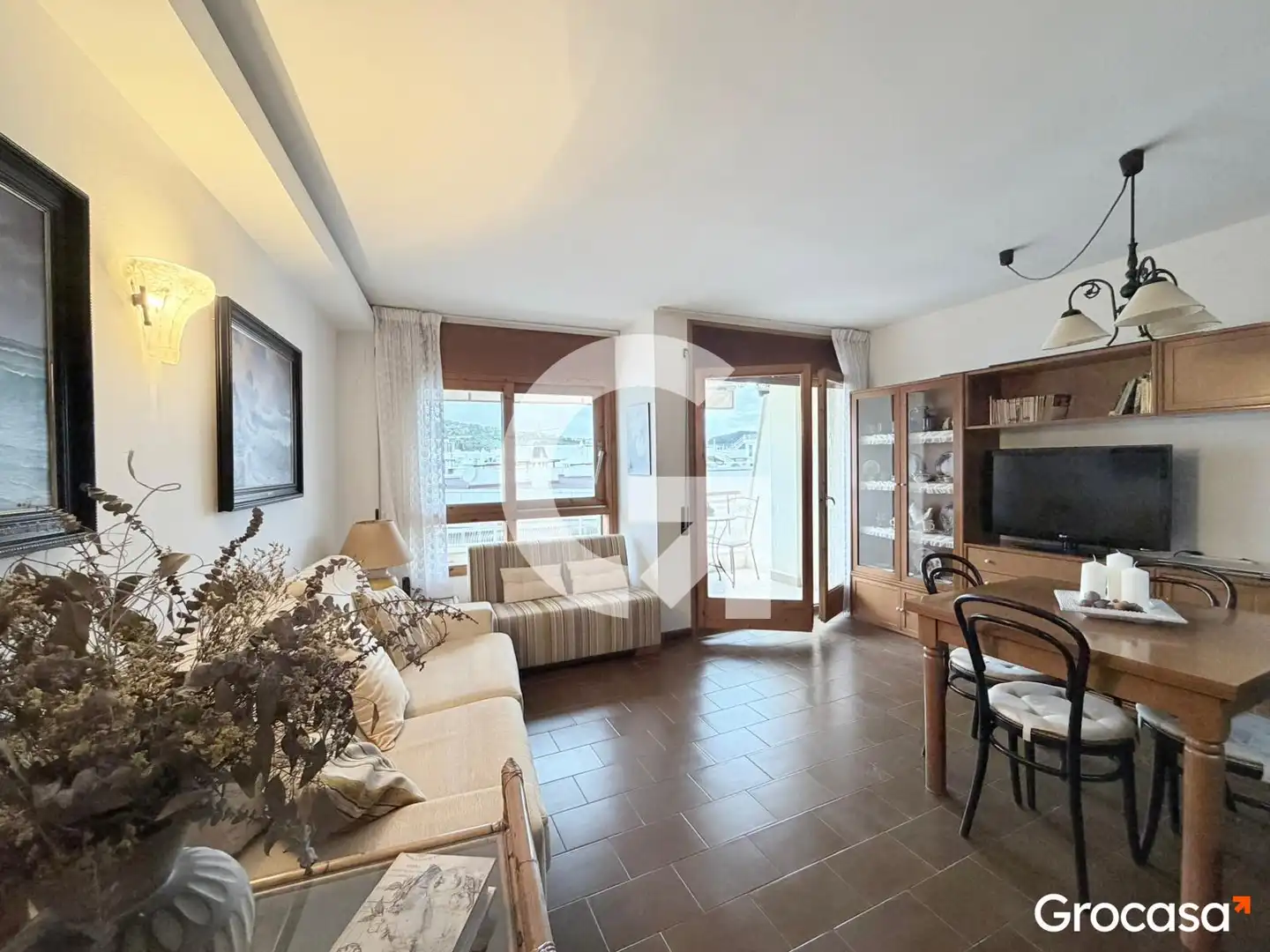 Sala d'estar de Apartament en venda en Tossa de Mar amb Aire condicionat, Terrassa i Forn