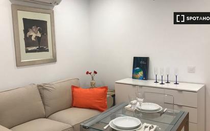 Living room of Flat to rent in  Madrid Capital  with Air Conditioner and Balcony