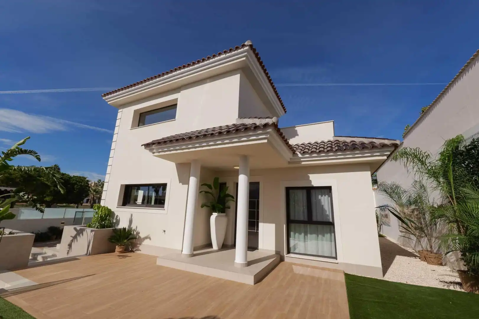 Vista exterior de Casa o chalet en venta en Rojales con Jardín privado, Terraza y Piscina
