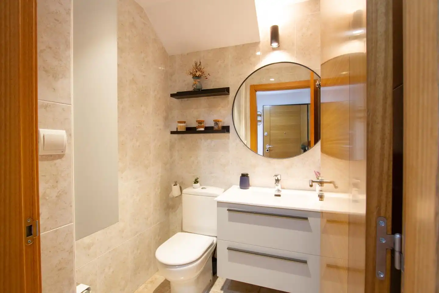 Baño de Casa o chalet en venta en Aoiz / Agoitz con Jardín privado, Terraza y Amueblado