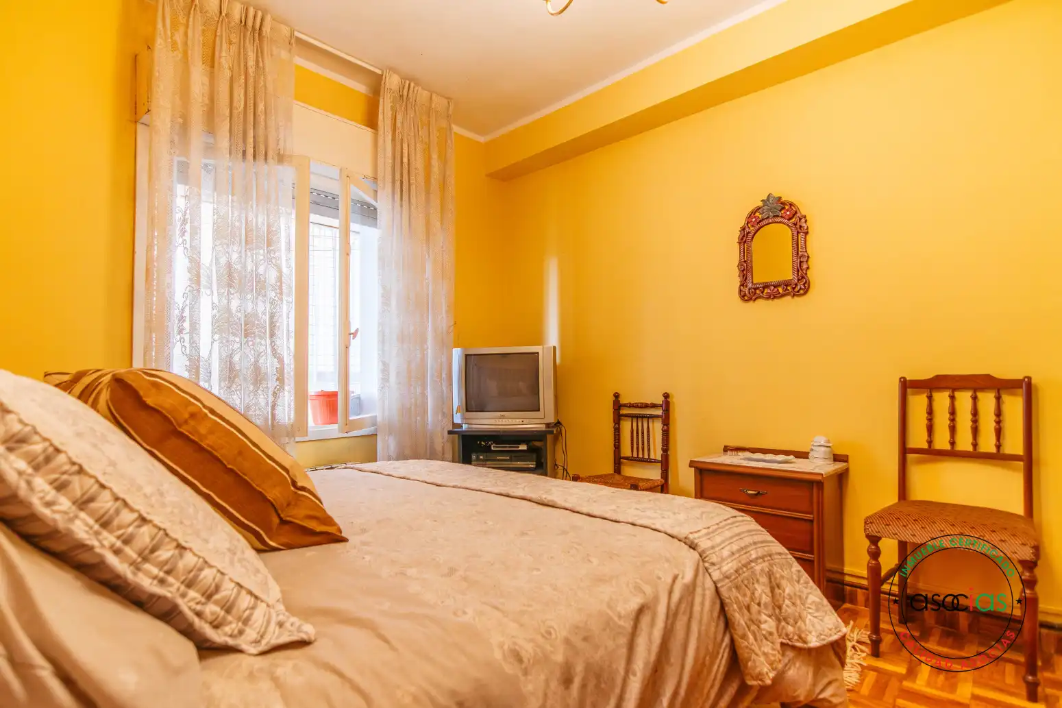Bedroom of Flat for sale in Nava  with Heating and Balcony