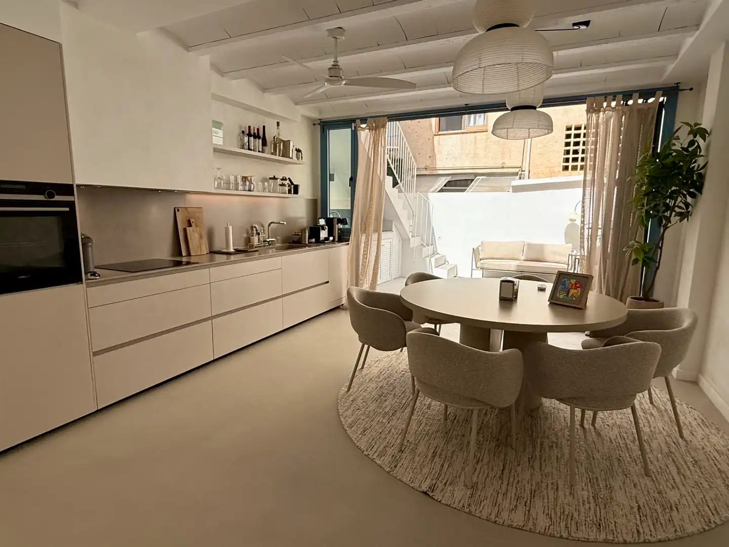 Küche von Einfamilien-Reihenhaus zum Verkauf in Palafrugell mit Klimaanlage, Möbliert und Balkon