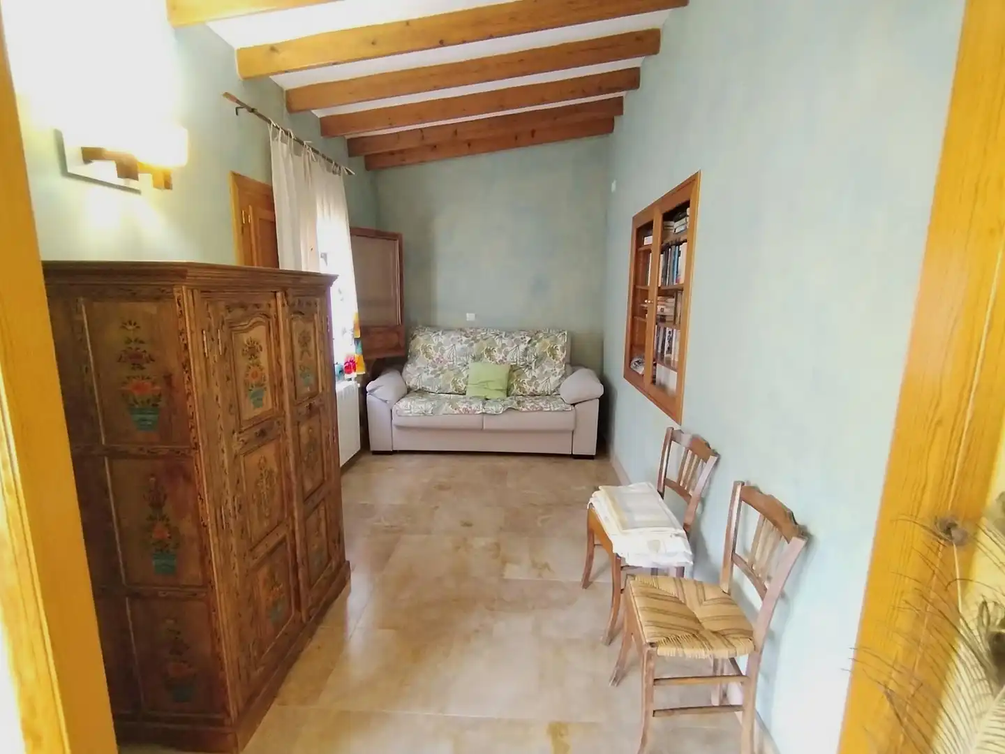 Sala d'estar de Finca rústica en venda en Relleu amb Aire condicionat, Jardí privat i Terrassa