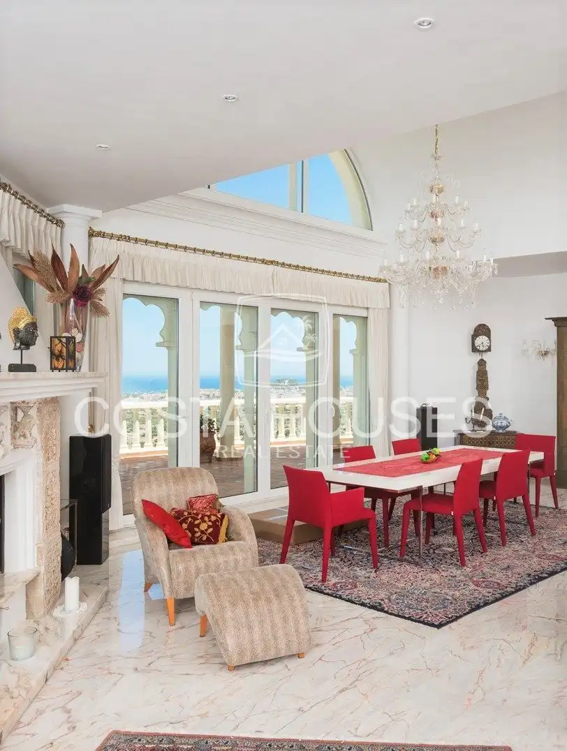 Dining room of Houses for sale in Dénia  with Air Conditioner, Private garden and Terrace