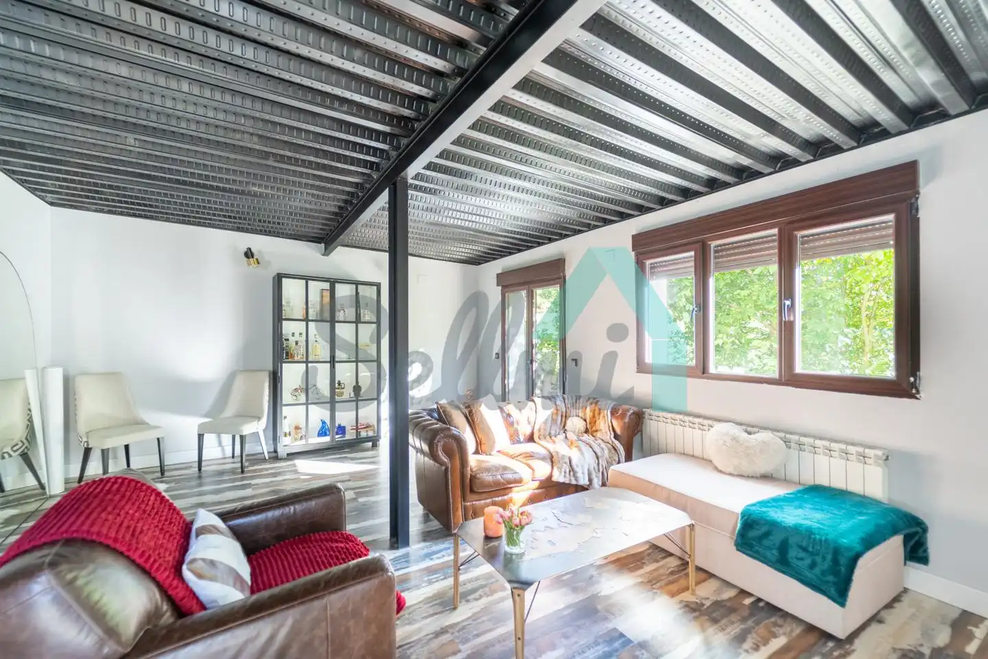 Sala de estar de Casa o chalet de alquiler en Mieres (Asturias) con Calefacción, Terraza y Amueblado
