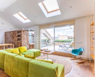 Living room of Attic for sale in  Madrid Capital  with Air Conditioner, Heating and Terrace