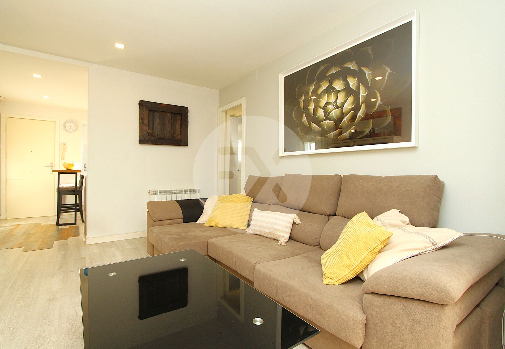 Living room of Flat for sale in Castelldefels  with Air Conditioner, Heating and Parquet flooring