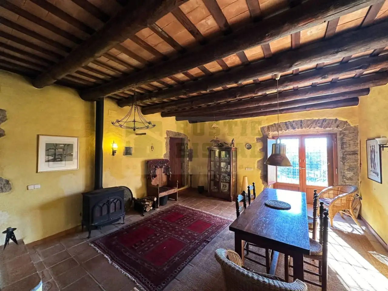Comedor de Finca rústica en venta en Quart con Jardín privado