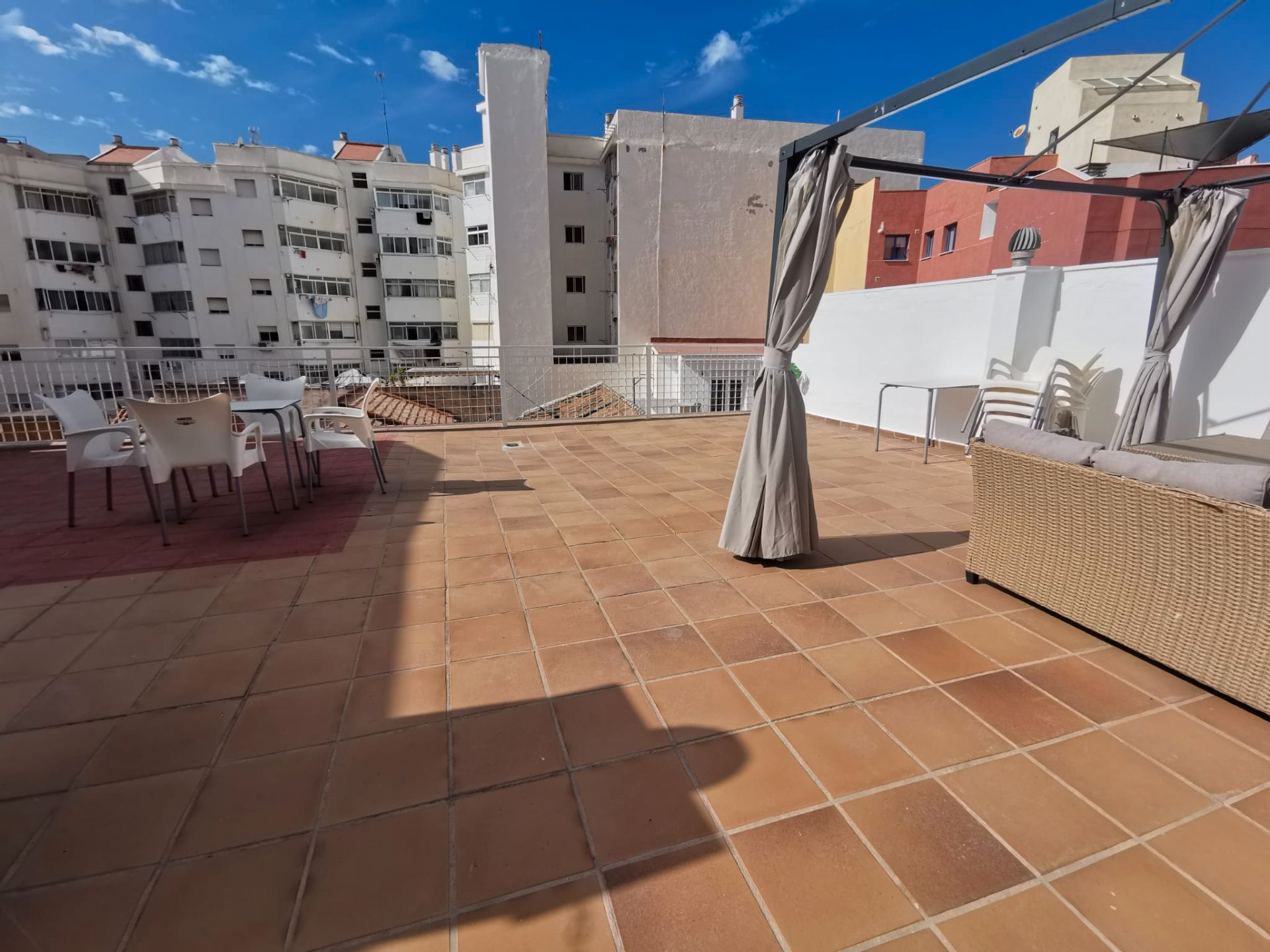 Terrace of Apartment to rent in Málaga Capital  with Terrace, Furnished and Washing machine