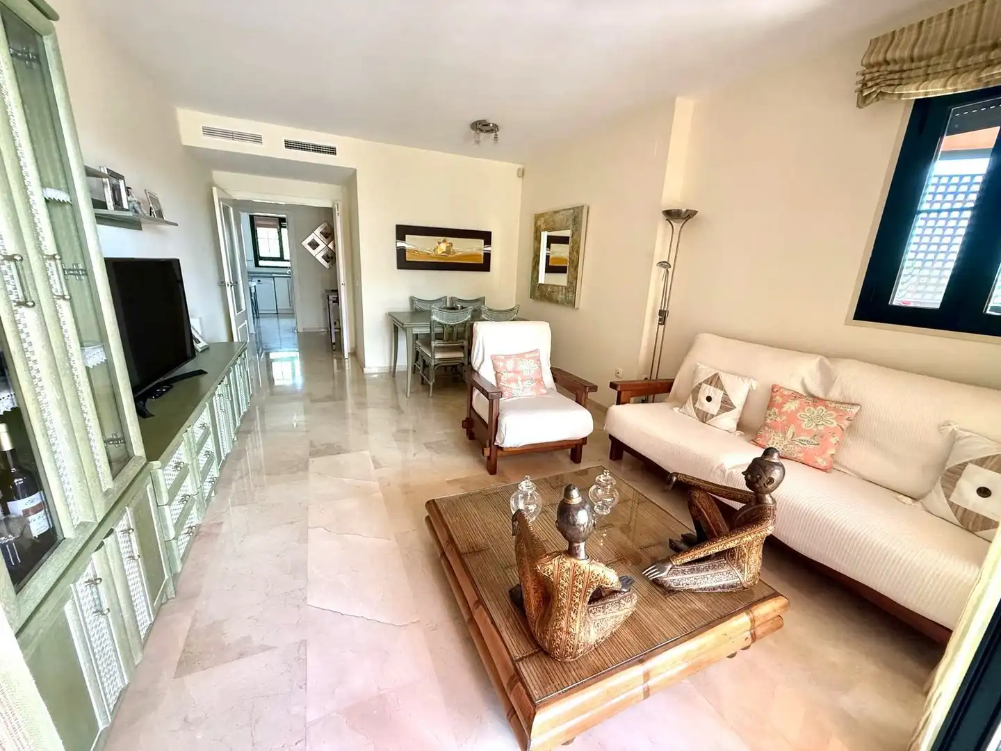 Sala de estar de Apartamento en venta en Finestrat con Aire acondicionado, Terraza y Trastero