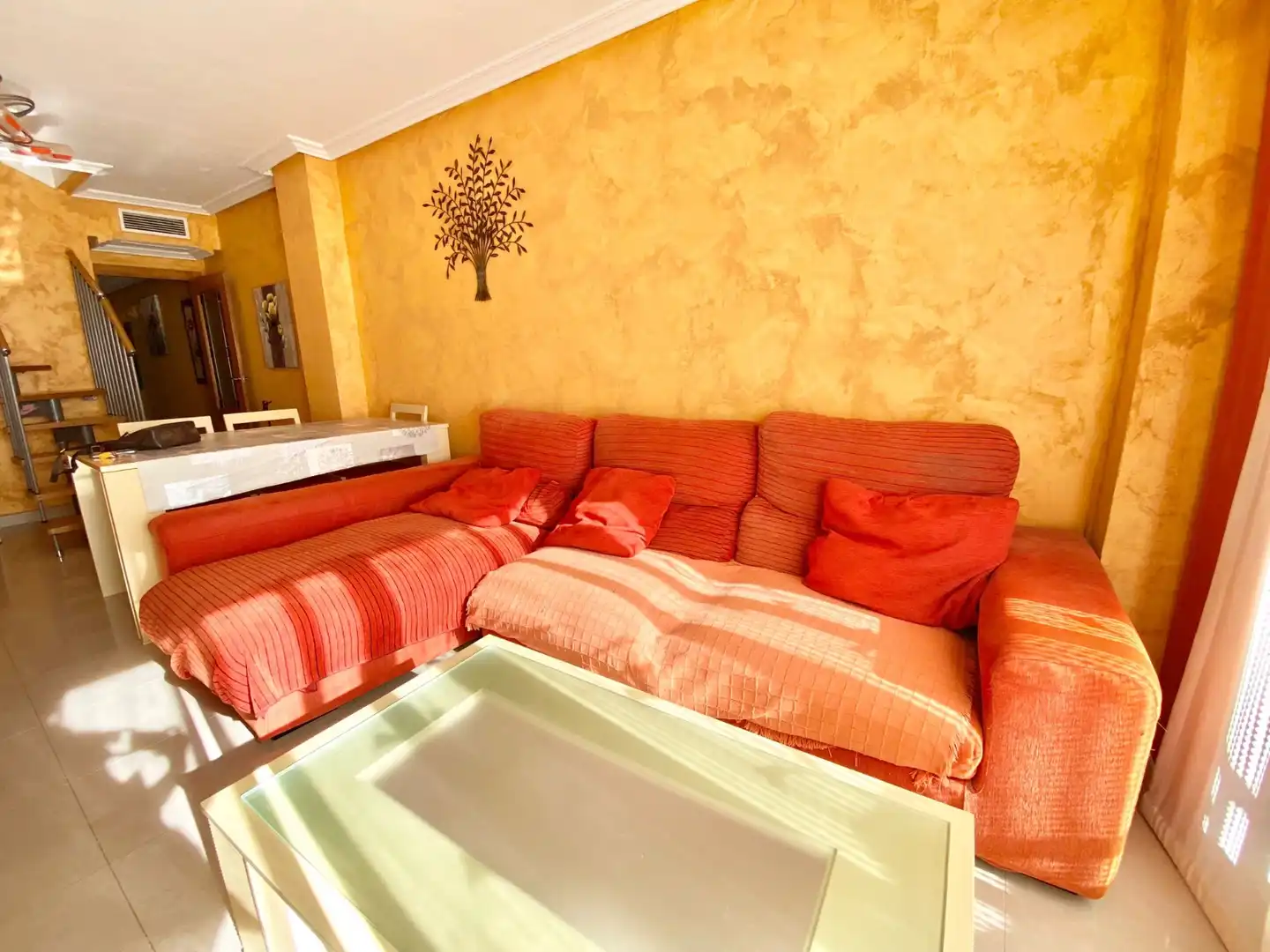 Sala de estar de Ático de alquiler en Guardamar del Segura con Aire acondicionado, Calefacción y Amueblado