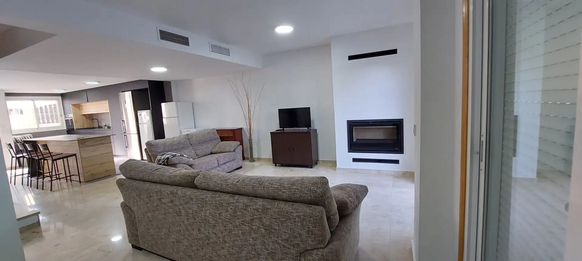 Sala de estar de Dúplex de alquiler en Murcia con Aire acondicionado, Jardín privado y Terraza