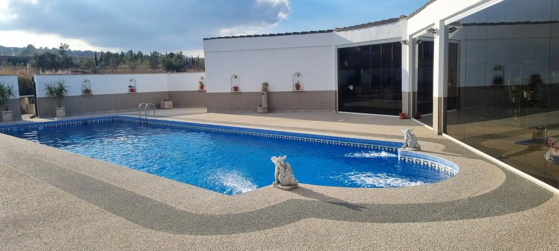 Piscina de Casa o xalet en venda en Hondón de los Frailes amb Jardí privat, Terrassa i Traster