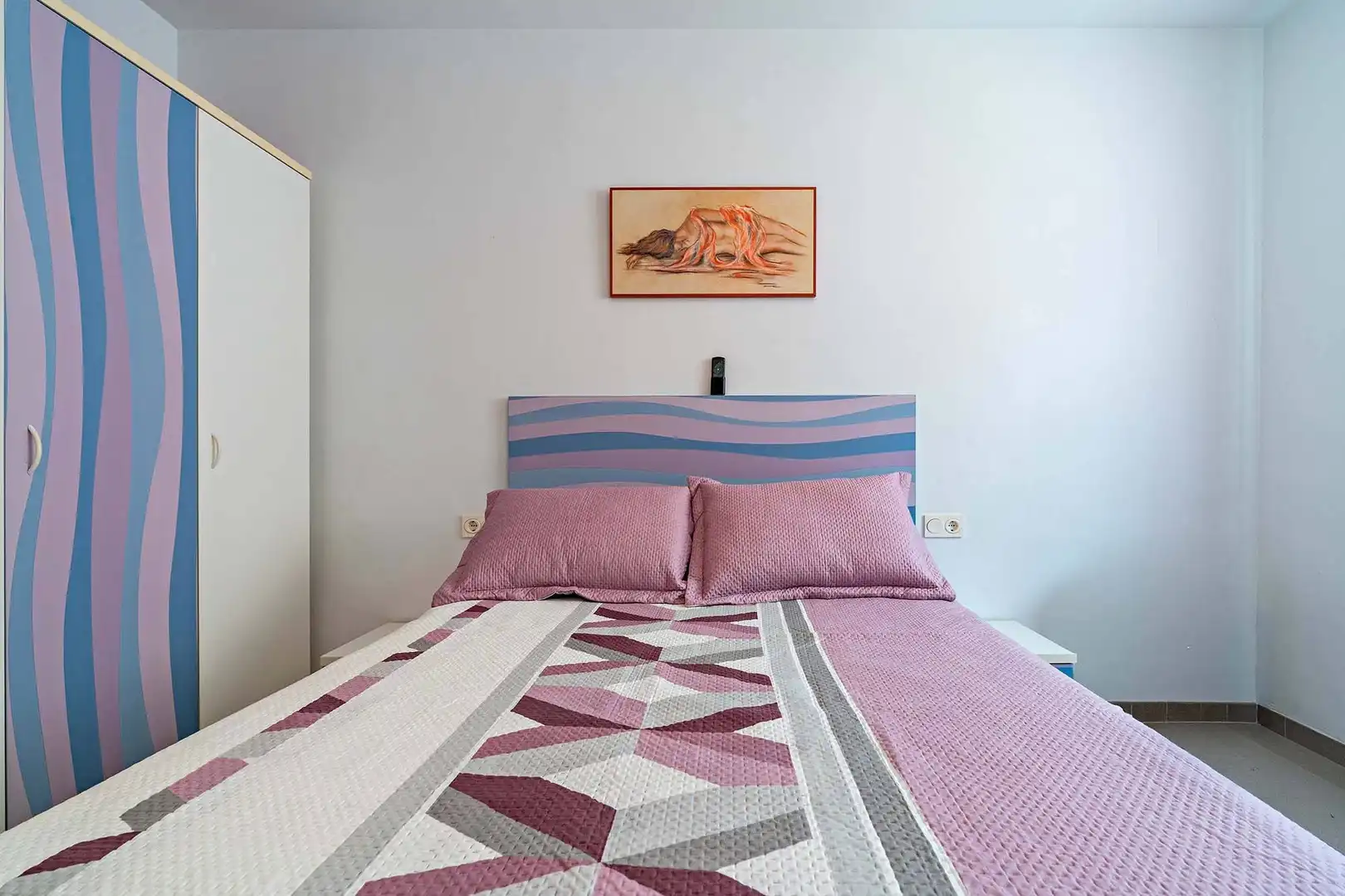 Bedroom of Flat for rent in Roquetas de Mar  with Air Conditioner, Heating and Private garden
