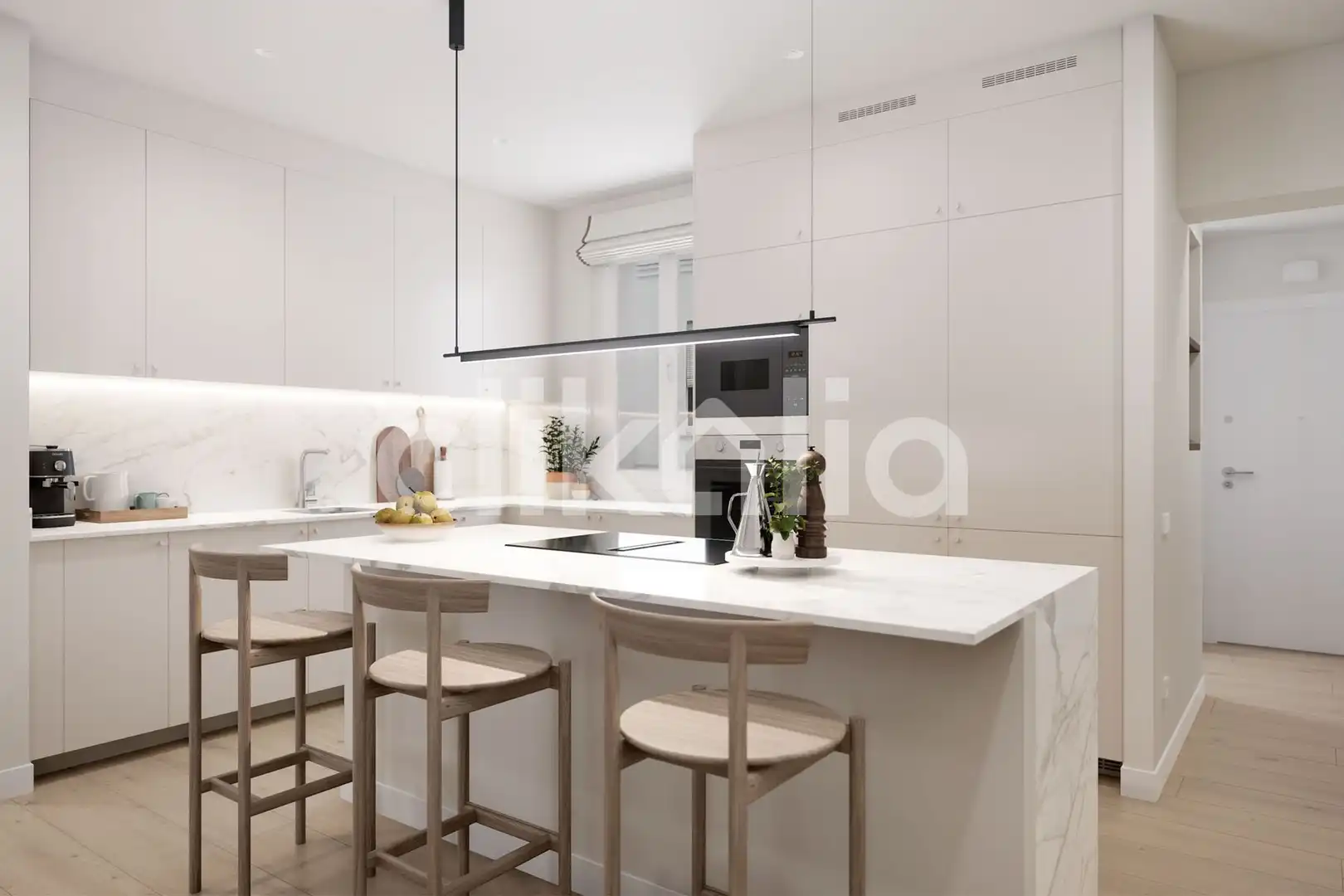 Kitchen of Flat for sale in Sevilla  with Air Conditioner and Private garden