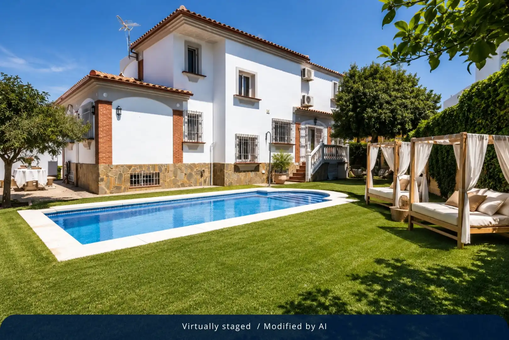 Jardín de Casa o chalet en venta en Benalmádena con Aire acondicionado, Calefacción y Jardín privado