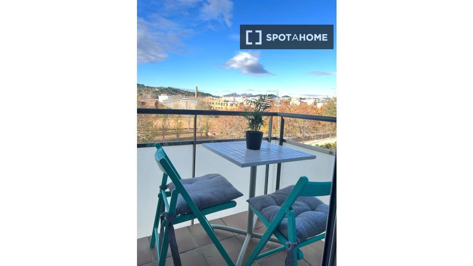 Balcony of Flat to rent in Terrassa  with Air Conditioner, Heating and Furnished