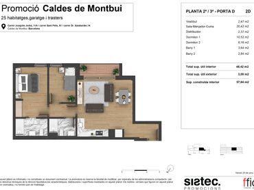 Piso de obra nueva con balcón en venta en Carrer Doctor Xalabarder 14