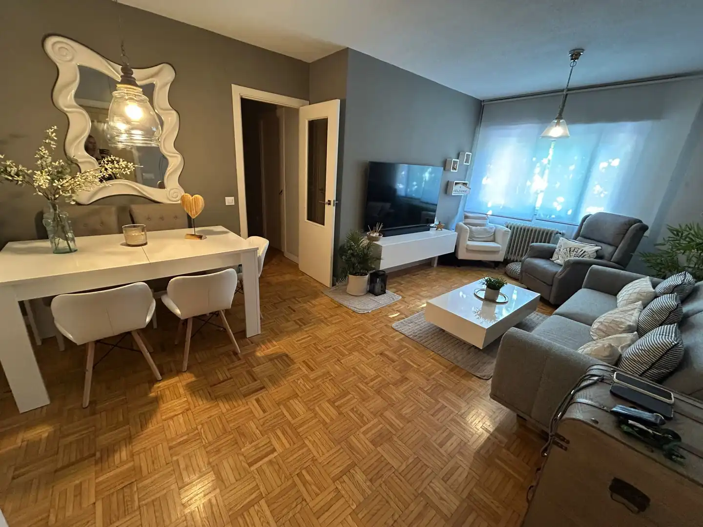 Sala d'estar de Pis en venda en Mejorada del Campo amb Aire condicionat, Calefacció i Parquet