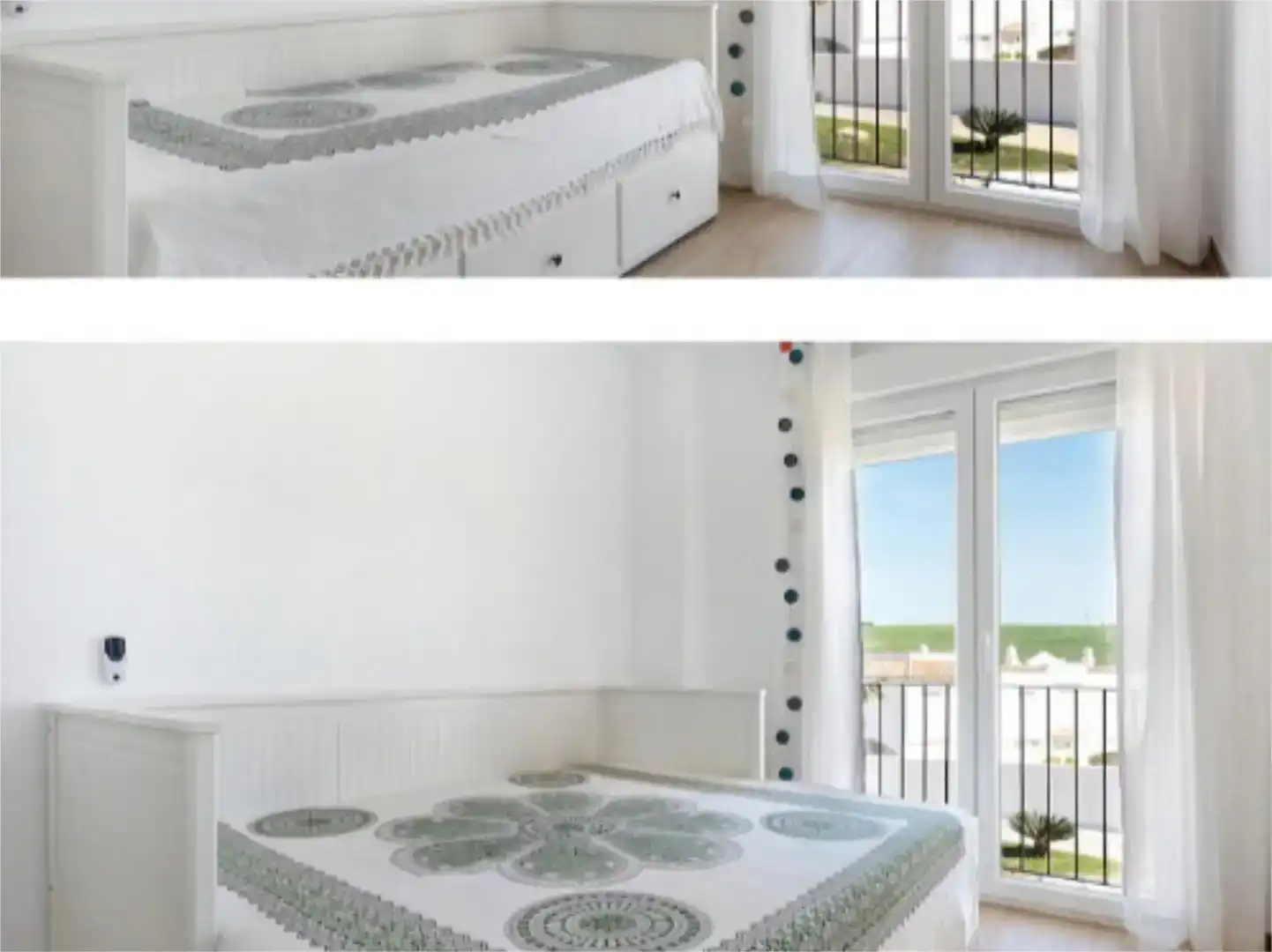 Dormitori de Dúplex de lloguer en Zahara de los Atunes amb Aire condicionat, Jardí privat i Piscina