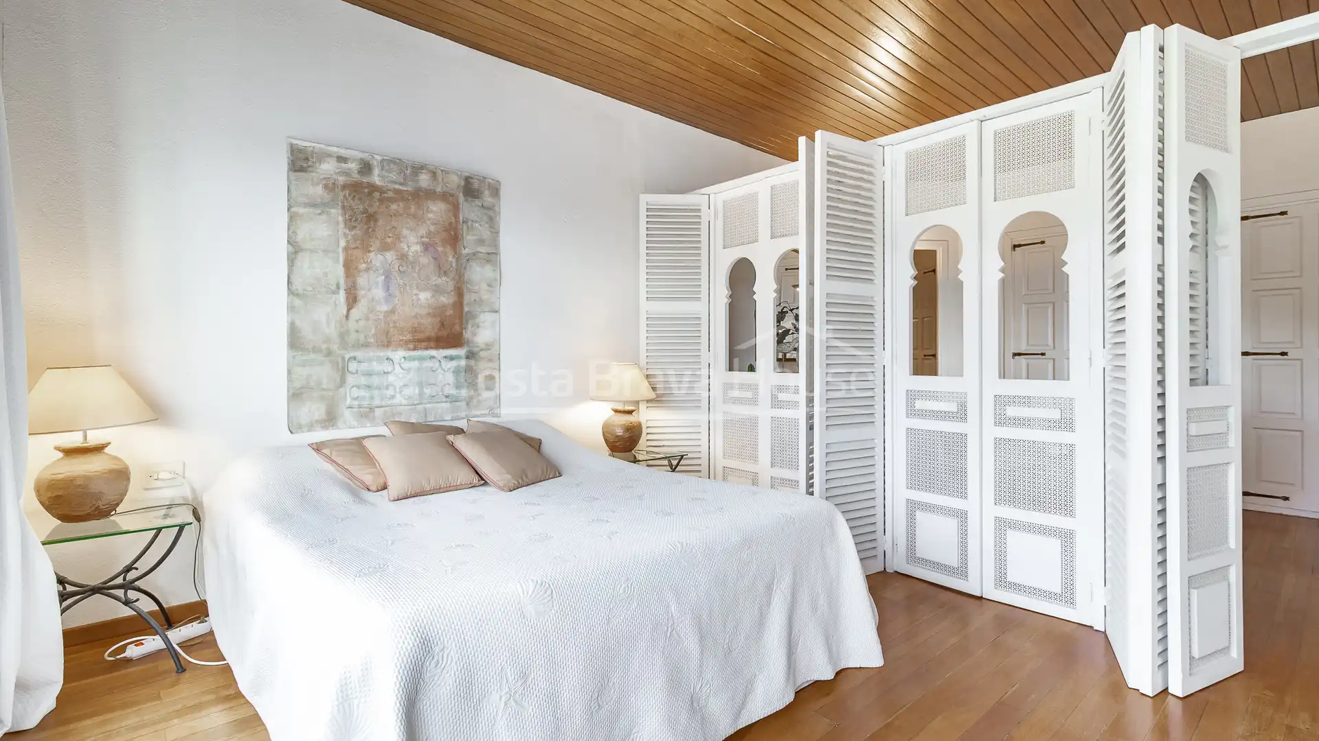 Schlafzimmer von Wohnungen zum Verkauf in Begur mit Klimaanlage, Parkett und Abstellraum