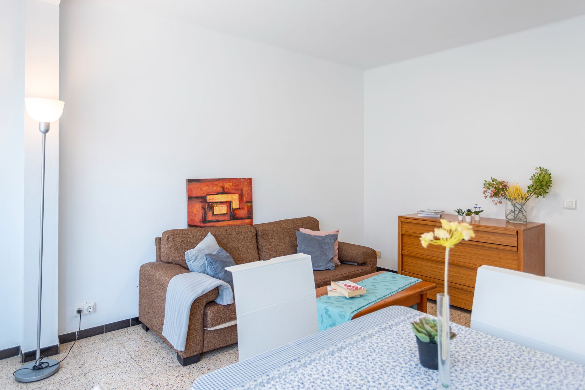 Sala d'estar de Pis en venda en Girona Capital amb Calefacció, Traster i Forn