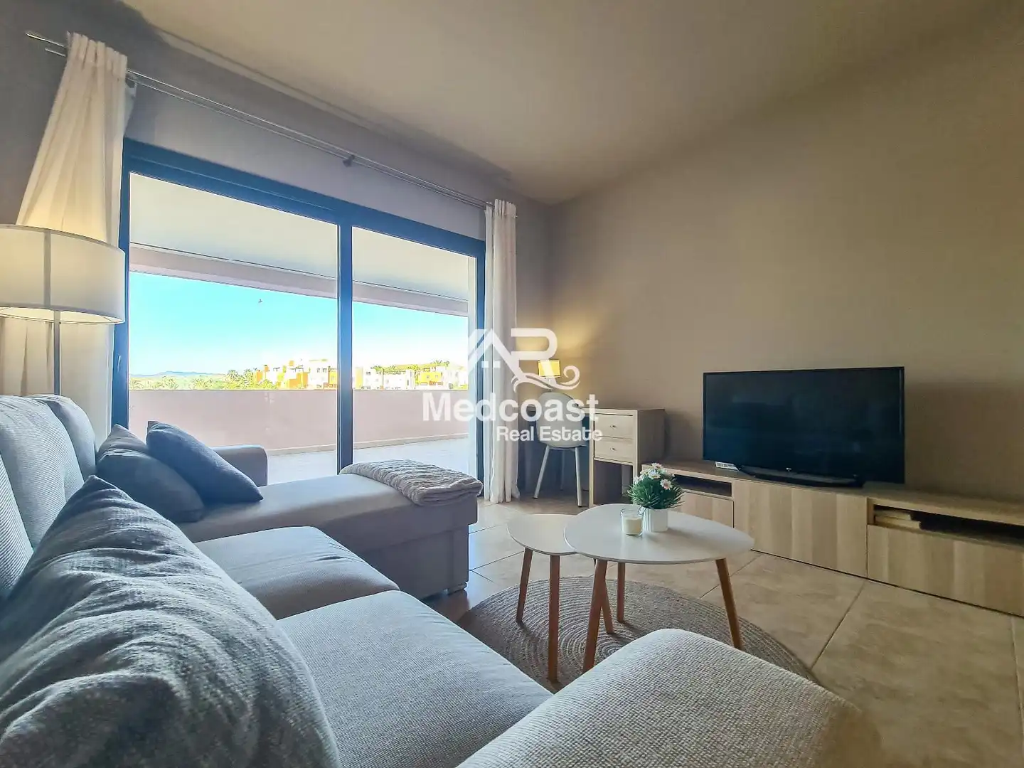Living room of Flat for sale in Vera  with Air Conditioner, Terrace and Storage room