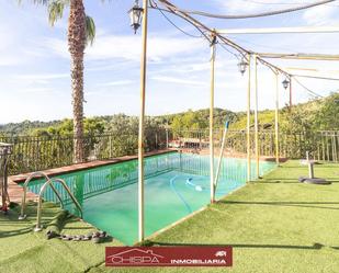 Swimming pool of House or chalet for sale in Náquera  with Air Conditioner, Terrace and Swimming Pool